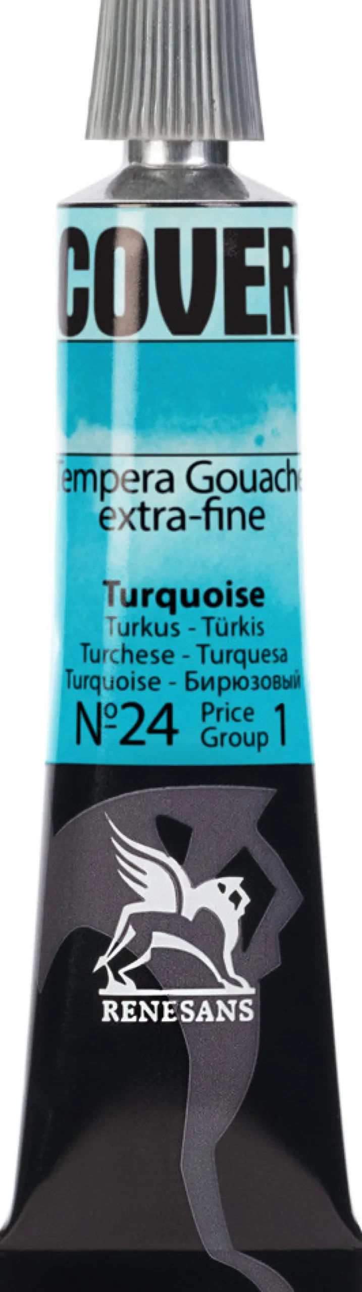 Farba Tempera Cover - Renesans - 24, turkus, 20 ml