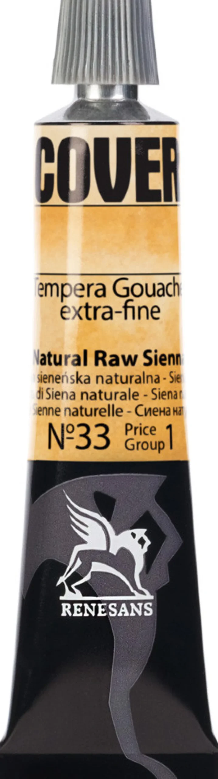 Farba Tempera Cover - Renesans - 33, ziemia sieneńska naturalna, 20 ml