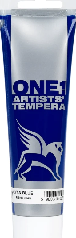 Farba Tempera ONE - Renesans - 17, cyan blue, 100 ml