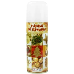 Farba w sprayu - biała, metaliczna, 250 ml