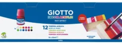 Farby akrylowe Decor Acrylic - Giotto - 12 kolorów x 25 ml
