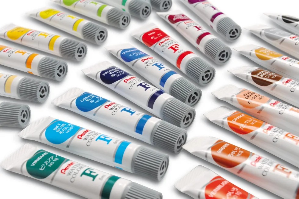 Farby akwarelowe w tubkach - Pentel - 24 x 5 ml