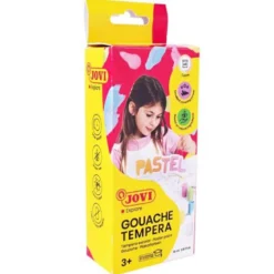 Farby plakatowe dla dzieci Pastel - Jovi - 6 kolorów x 15 ml