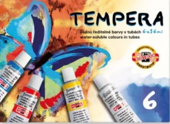 Farby tempera - Koh-I-Noor - 6 kolorów x 16 ml