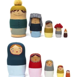 Figurki drewniane Matrioszka - Rico Design - 5 szt.