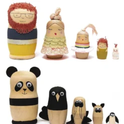 Figurki drewniane Matrioszka - Rico Design - 5 szt.