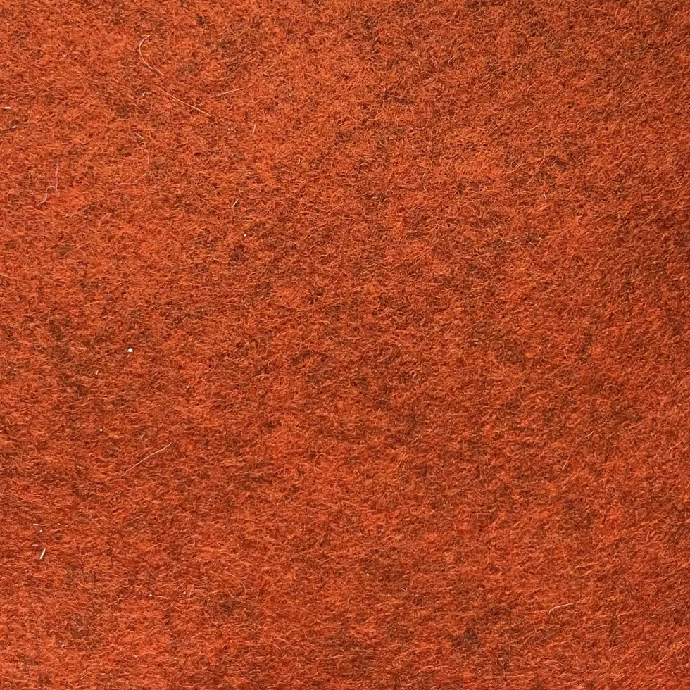 Filc wełniany A4 - melanżowy, pomarańczowa czerwień, 1 mm