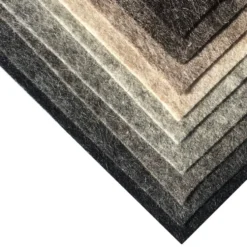 Filc wełniany A4 - zielonobrązowy melanż, 1 mm
