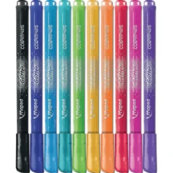 Flamastry brokatowe Color' Peps Glitter dla dzieci - Maped - 10 kolorów