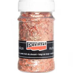 Folia do złoceń w płatkach - Pentart - miedziana, 100 ml