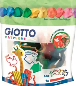 Foremki i wałek do plasteliny Patplume - Giotto - 17 szt.