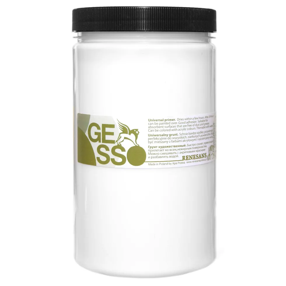 Gesso do farb olejnych i akrylowych - Renesans - transparentne, 500 ml