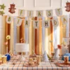Girlanda First Birthday z misiami - 13 x 255 cm