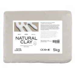 Glina rzeźbiarska Natural Clay - PaperConcept - White 5 kg