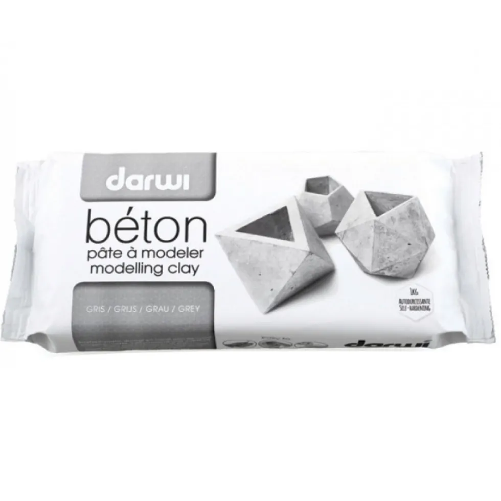 Glinka, masa plastyczna Béton - Darwi - efekt betonu, 1 kg