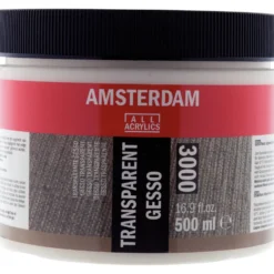 Grunt malarski, podkład Gesso - Amsterdam - transparentny, 250 ml