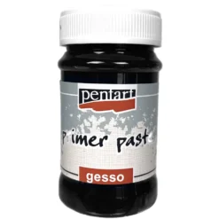 Grunt, podkład Primer Paste Gesso - Pentart - czarny, 100 ml
