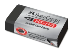 Gumka kauczukowa Dust Free - Faber-Castell - czarna