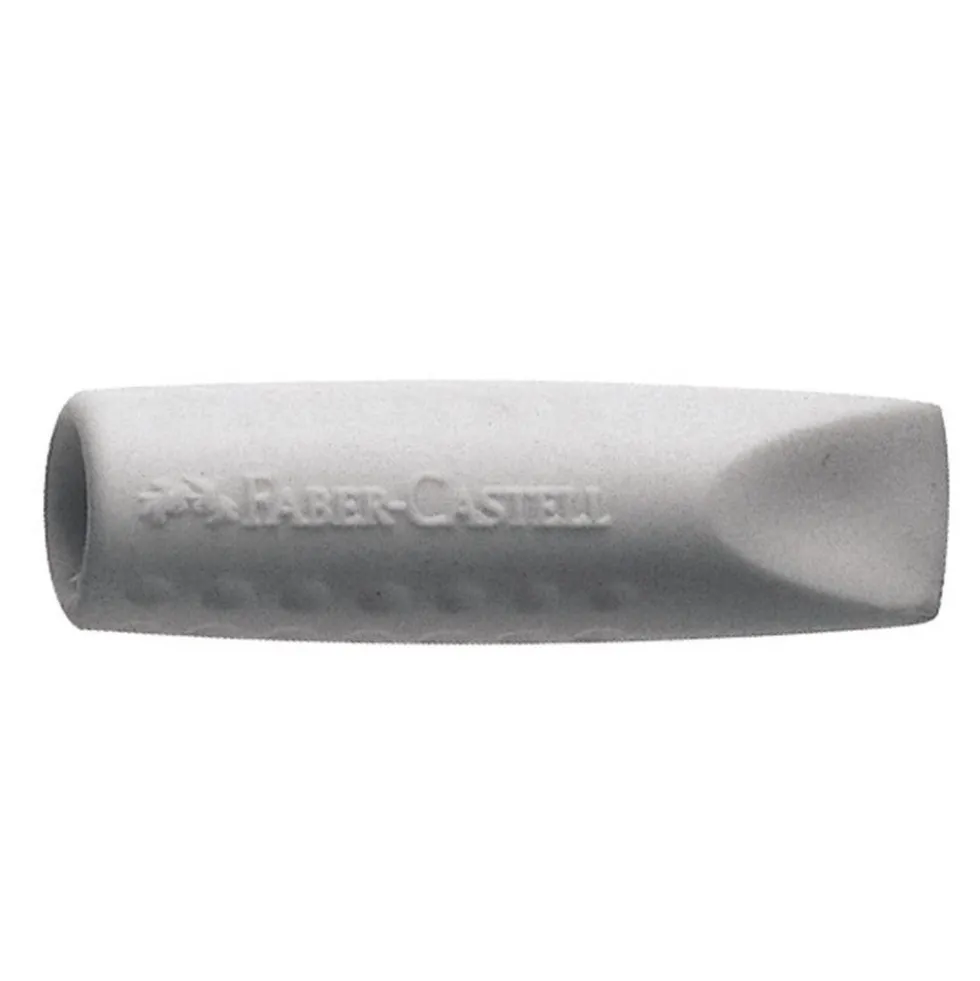 Gumka, nakładka do ołówków Grip 2001 - Faber-Castell - szara, 2 szt.