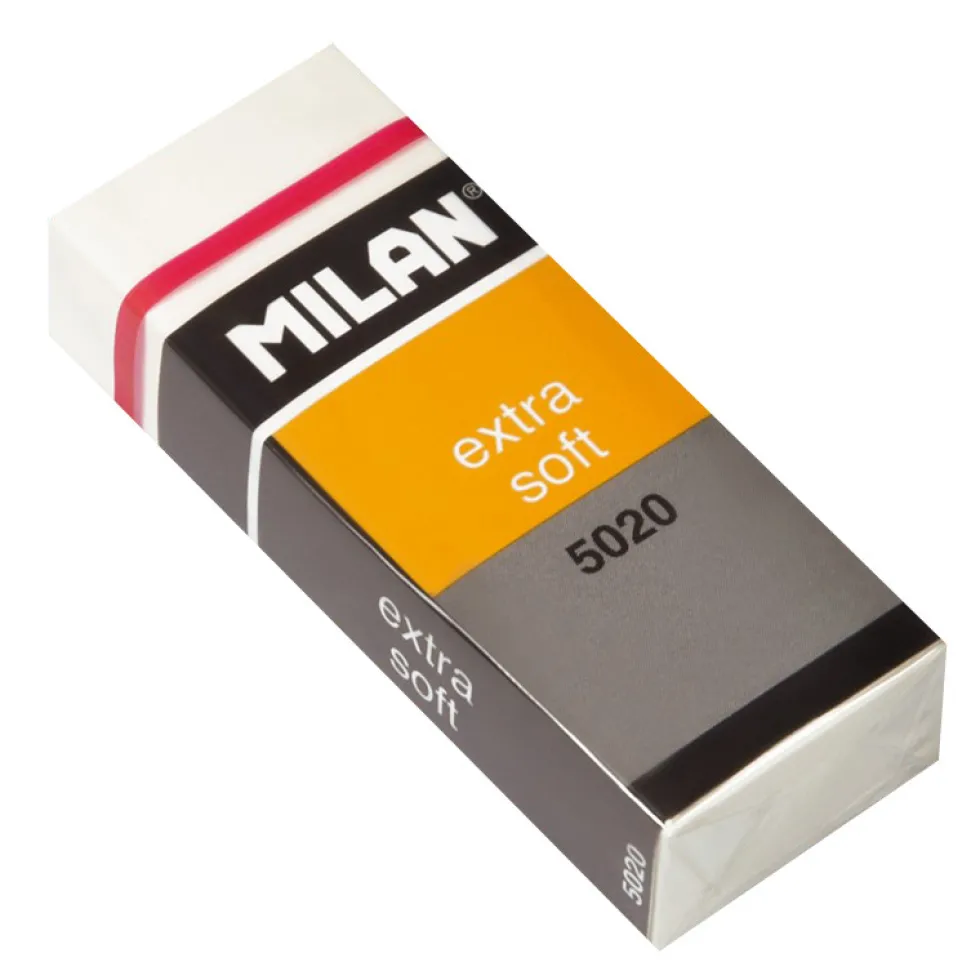 Gumka ołówkowa Extra Soft - Milan - biała