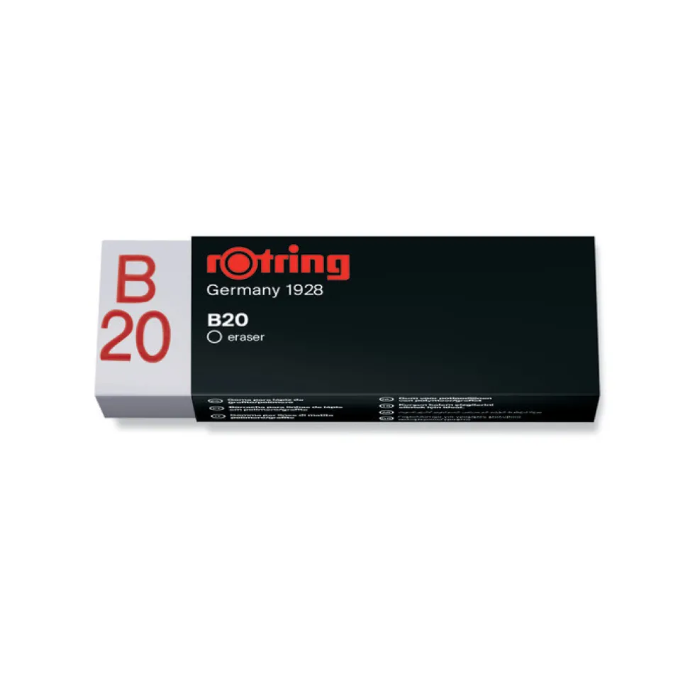 Gumka ołówkowa Rapid-eraser B20 - Rotring - biała