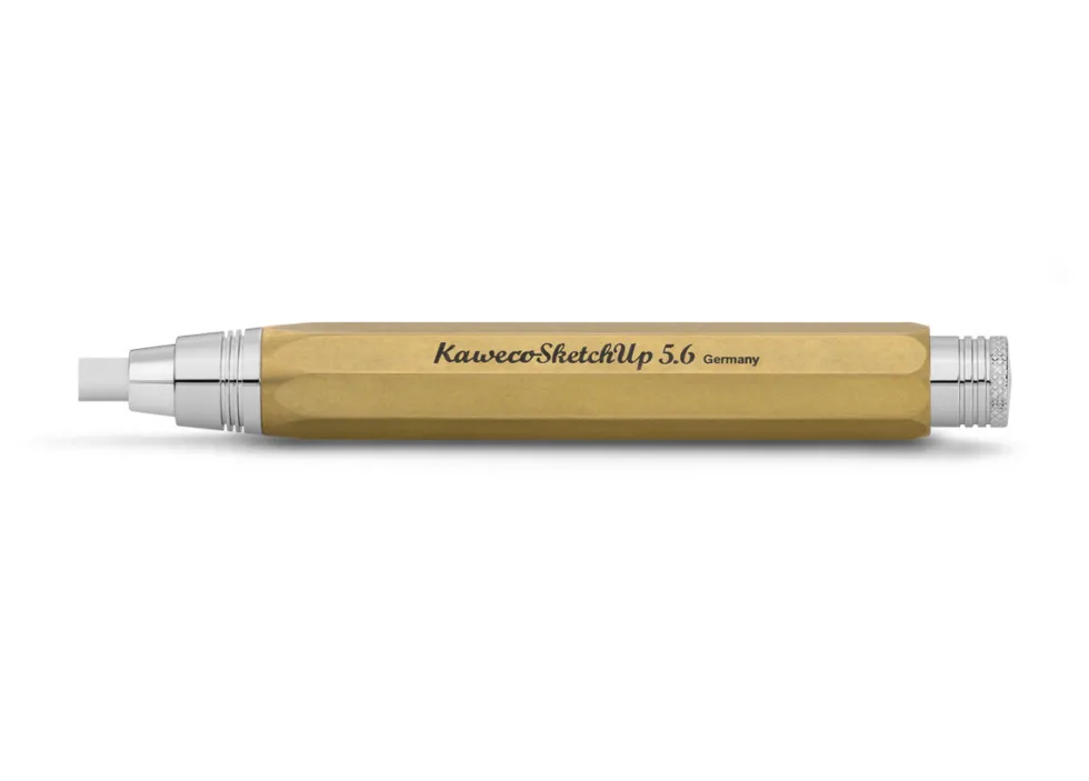 Gumka w długopisie Sketch Up - Kaweco - Brass, 5,6 mm