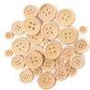Guziki drewniane - DpCraft - naturalne, 30 szt.