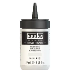Gwasz akrylowy - Liquitex - Titanium White, 59 ml