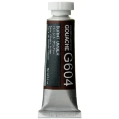 Gwasz Artists’ Gouache - Holbein - Burnt Umber, 15 ml