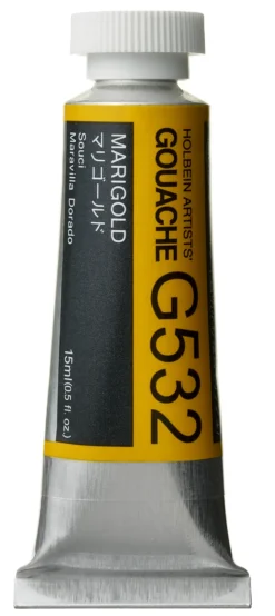 Gwasz Artists’ Gouache - Holbein - Marigold, 15 ml