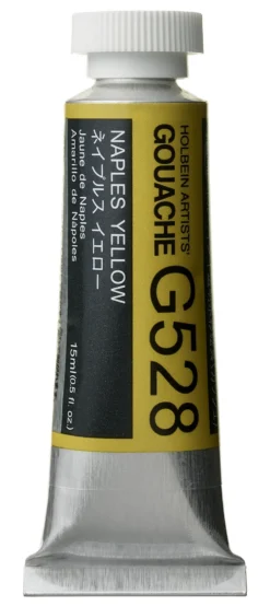Gwasz Artists’ Gouache - Holbein - Naples Yellow, 15 ml
