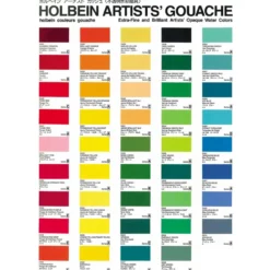 Gwasz Artists’ Gouache - Holbein - Peacock Blue, 15 ml