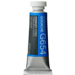 Gwasz Artists’ Gouache - Holbein - Primary Cyan, 15 ml