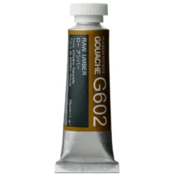 Gwasz Artists’ Gouache - Holbein - Raw Umber, 15 ml