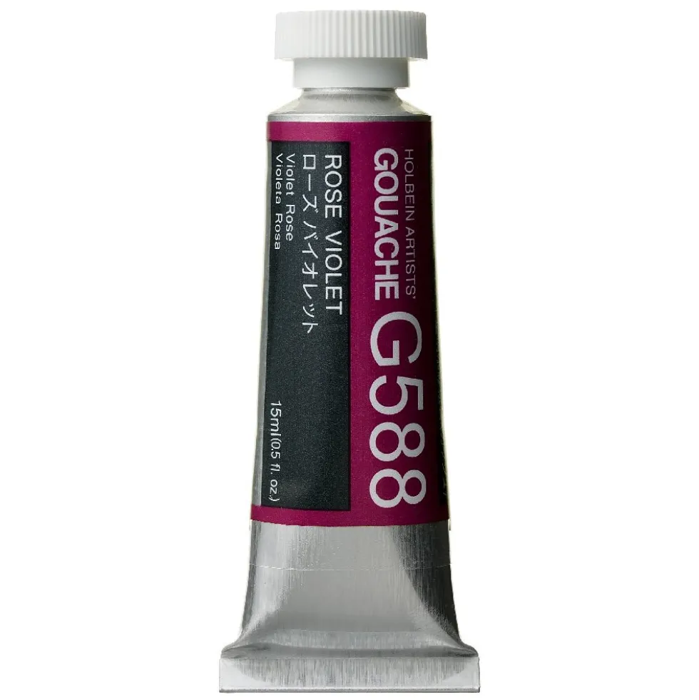 Gwasz Artists’ Gouache - Holbein - Rose Violet, 15 ml