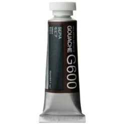 Gwasz Artists’ Gouache - Holbein - Sepia, 15 ml