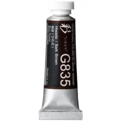 Gwasz Artists’ Gouache Irodori - Holbein - Bark Brown, 15 ml