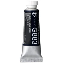 Gwasz Artists’ Gouache Irodori - Holbein - Blue Black, 15 ml