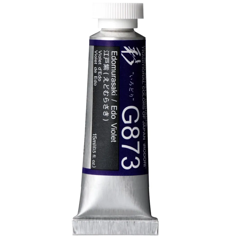 Gwasz Artists’ Gouache Irodori - Holbein - Edo Violet, 15 ml