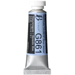 Gwasz Artists’ Gouache Irodori - Holbein - Myosotis Blue, 15 ml