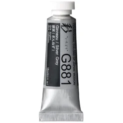 Gwasz Artists’ Gouache Irodori - Holbein - Silver Grey, 15 ml