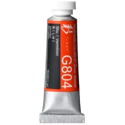 Gwasz Artists’ Gouache Irodori - Holbein - Vermilion, 15 ml