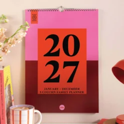 Kalendarz ścienny 2027 Family - Good Tuesday - Bold Block A3