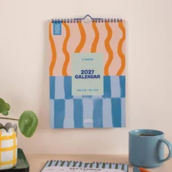 Kalendarz ścienny 2027 - Good Tuesday - Coastal Stripe A4