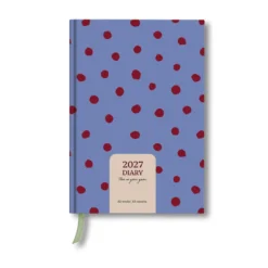 Kalendarz tygodniowy 2027 - Good Tuesday - Purple Polka