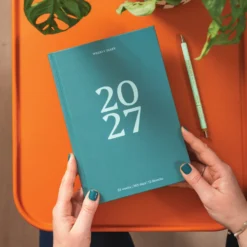 Kalendarz tygodniowy 2027 - Good Tuesday - Teal