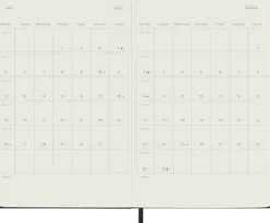 Kalendarz tygodniowy 2026/2027 L - Moleskine - Black