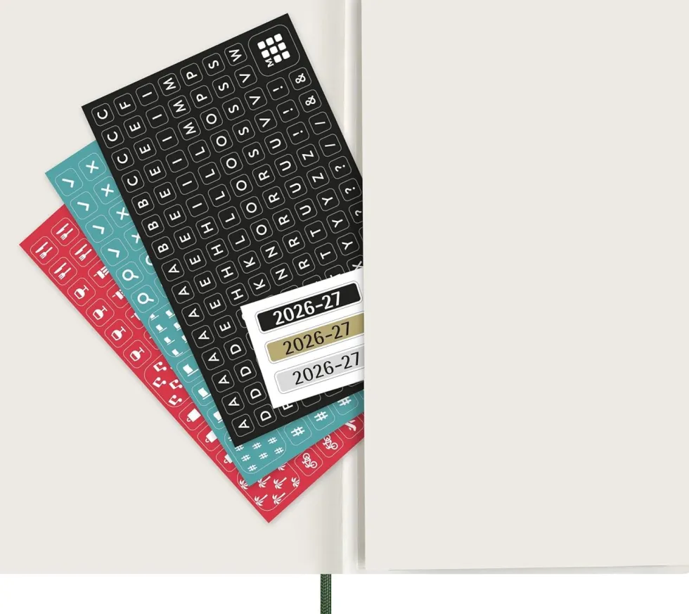 Kalendarz tygodniowy 2026/2027 L - Moleskine - Myrtle Green