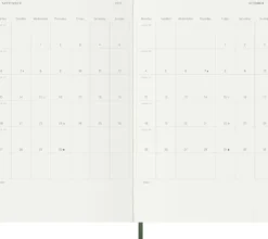Kalendarz tygodniowy 2026/2027 L - Moleskine - Myrtle Green