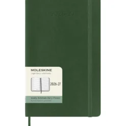 Kalendarz tygodniowy 2026/2027 L - Moleskine - Myrtle Green